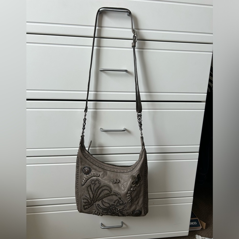 Brighton leather taupe purse